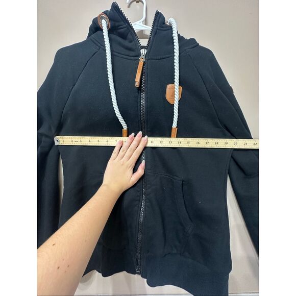 NWOT Wanakome Hera Black Full-Zip Hoodie Sweatshirt Women's Large - Picture 9 of 14